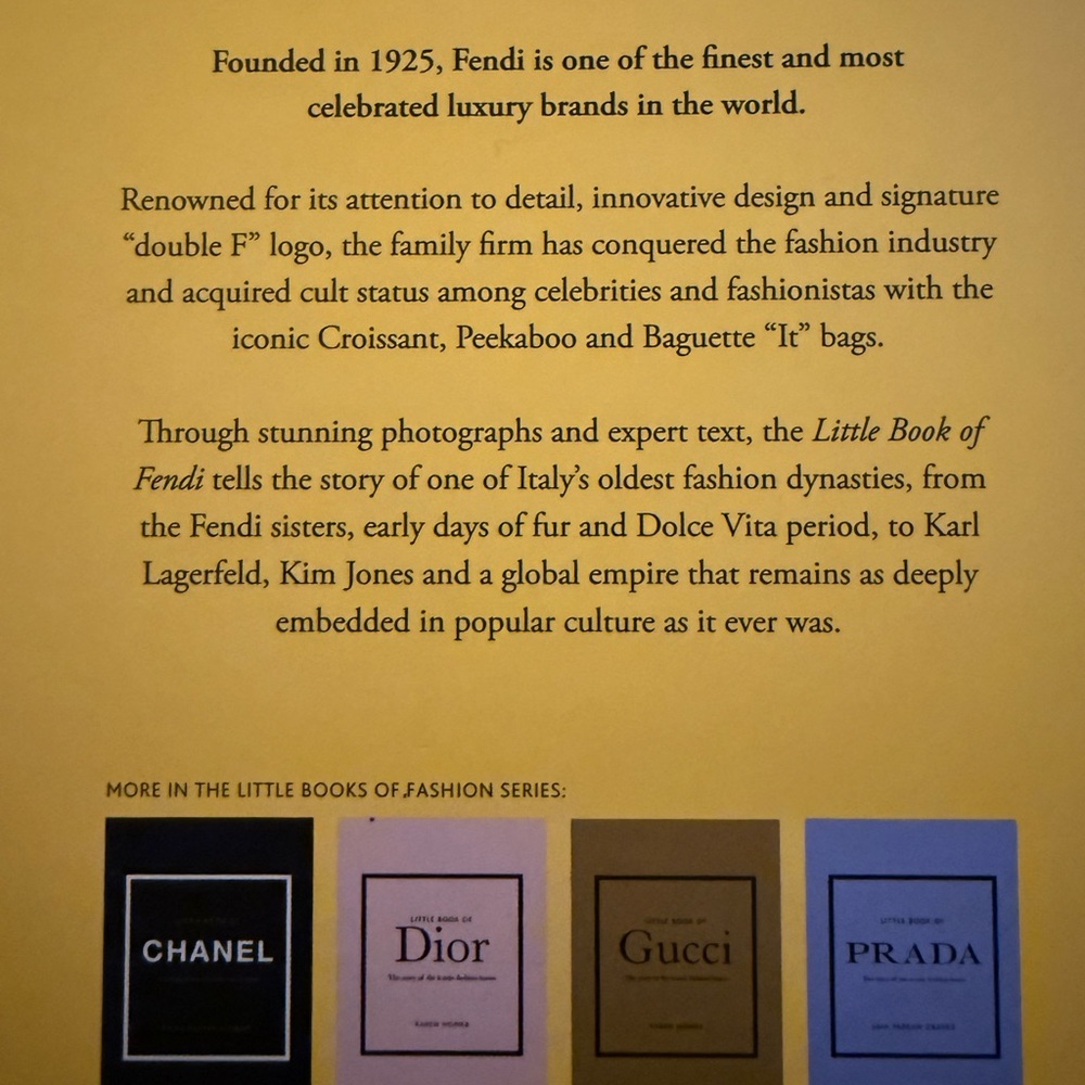 Little Book of fashion Fendi designer luxury brand the story of iconic house - Picture 3 of 9